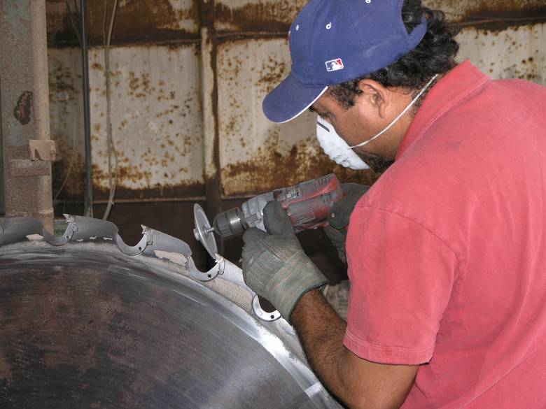 Sharpening the Circular Blade's Teeth